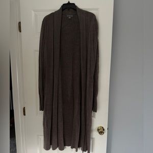 Barefoot Dreams brown duster sweater long sleeve